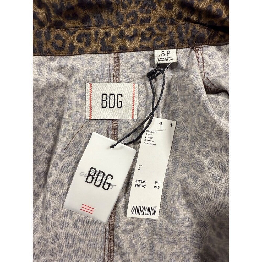 NWT BDG Urban Outfitters Jenny Printed Cropped Utility Jacket Small - Picture 5 of 7